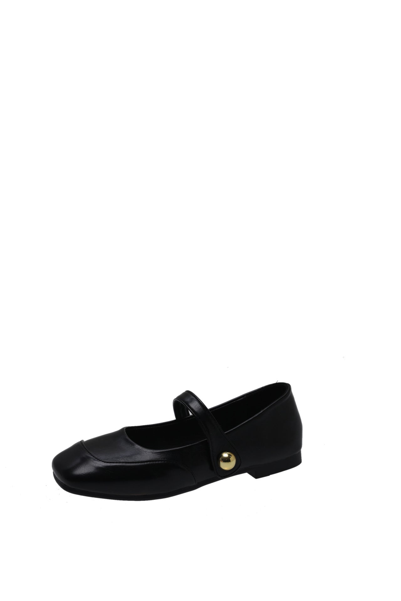 Damen Ballerinas mit elegantem Riemen und weicher Lederoberfläche R&B