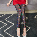 Damen Leggings mit modischem Schriftzug