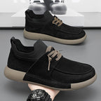 Damen Freizeit-Sneaker mit weichem Nubukleder und elastischem Kragen R&B