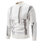 Herren Pullover mit auffälligem Fransen-Design