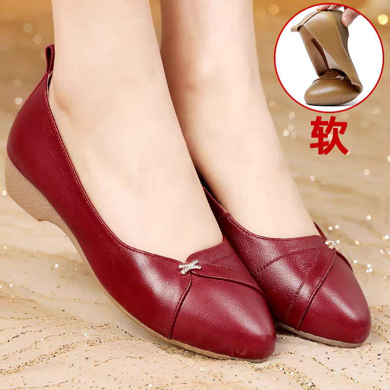 Damen bequeme Ballerinas mit modischem Riemen und elegantem Detail R&B