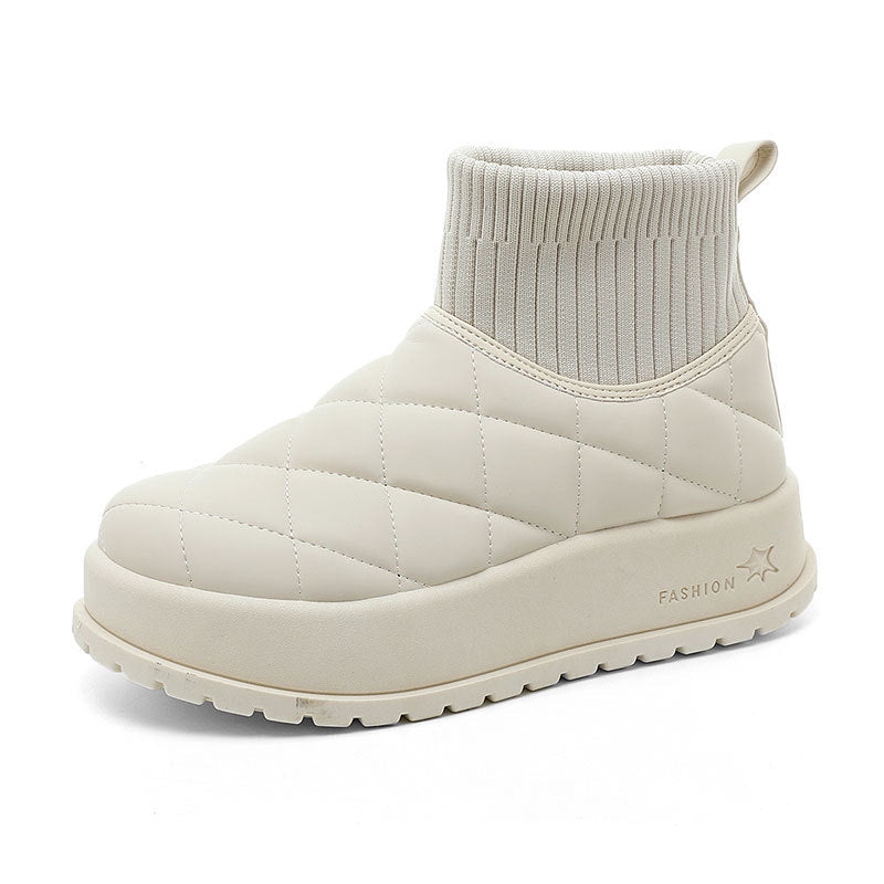 Damen Winterstiefel mit isolierendem Fleece-Innenfutter und rutschfester Sohle R&B