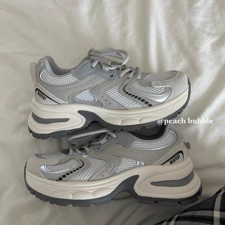 Damen Sportliche Sneakers mit atmungsaktiver Mesh-Oberfläche und dämpfender Zwischensohle R&B