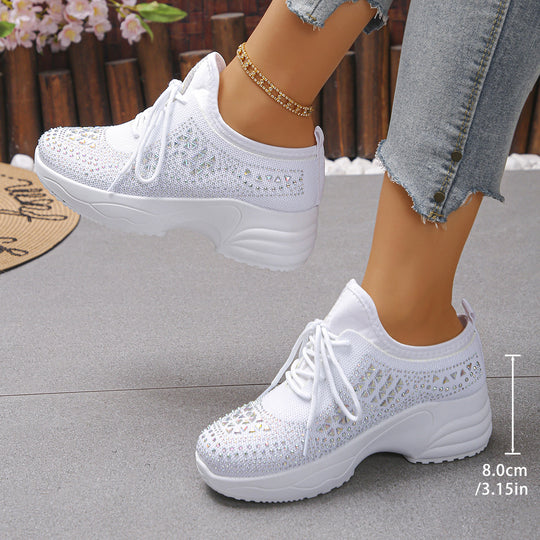 Damen Sportliche Sneaker mit atmungsaktivem Obermaterial und Komfortsohle R&B