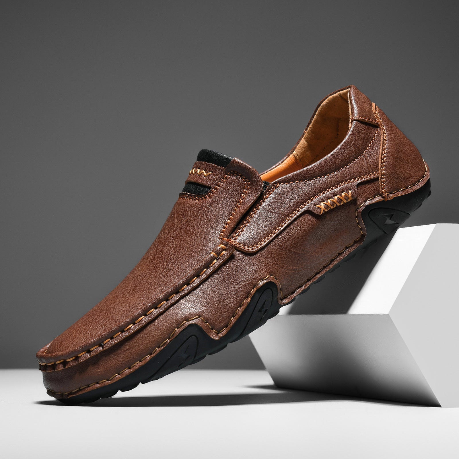 Herren Bequeme Mokassins mit rutschfester Sohle R&B