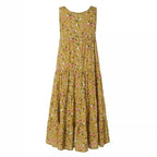 Damen Langes Freizeitkleid mit floralem Design R&B