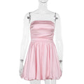 Damen Modisches Minikleid mit schmalem Oberteil und Tüllrock R&B