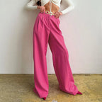 Damen Weite Palazzo-Hose mit eleganter Taillierung und modischem Schnitt R&B