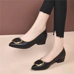 Damen Elegante Pumps mit glänzendem Schmuckdetail R&B