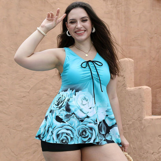 Damen tankini mit feminine Rüschen-Details R&B