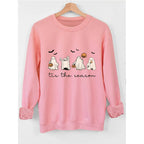 Damen Sweatshirt mit verspielt gruseligem Motiv