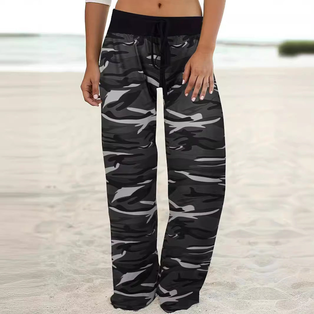 Damen Cargo-Hose mit lässigem Schnitt und modischem Camouflage-Muster R&B