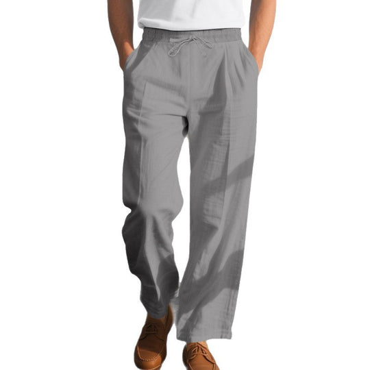 Herren bequeme Strandhose mit elastischem Bund und verstellbarem Kordelzug R&B