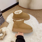 Damen Kuschelige Winterstiefel mit warmem Innenfutter und robuster Sohle