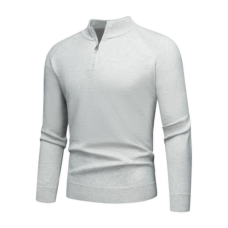Herren modischer Pullover mit kurzem Reißverschluss R&B