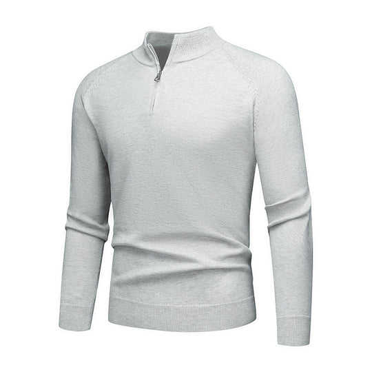 Herren modischer Pullover mit kurzem Reißverschluss R&B