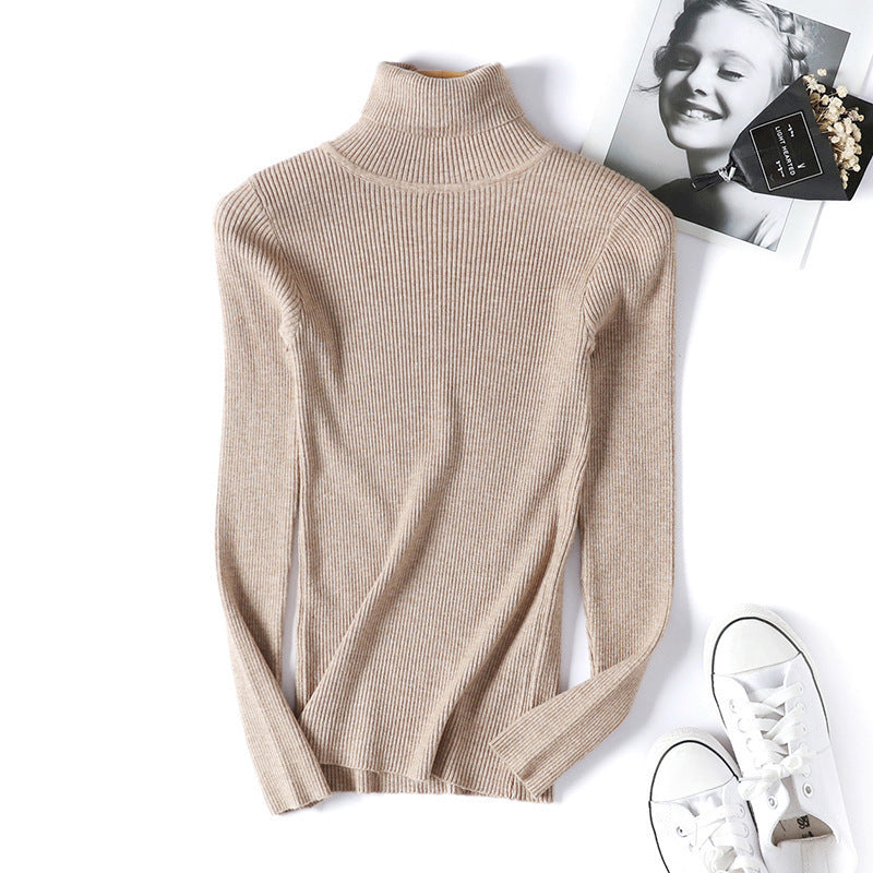 Damen Rollkragenpullover im feinen Rippenstrick R&B