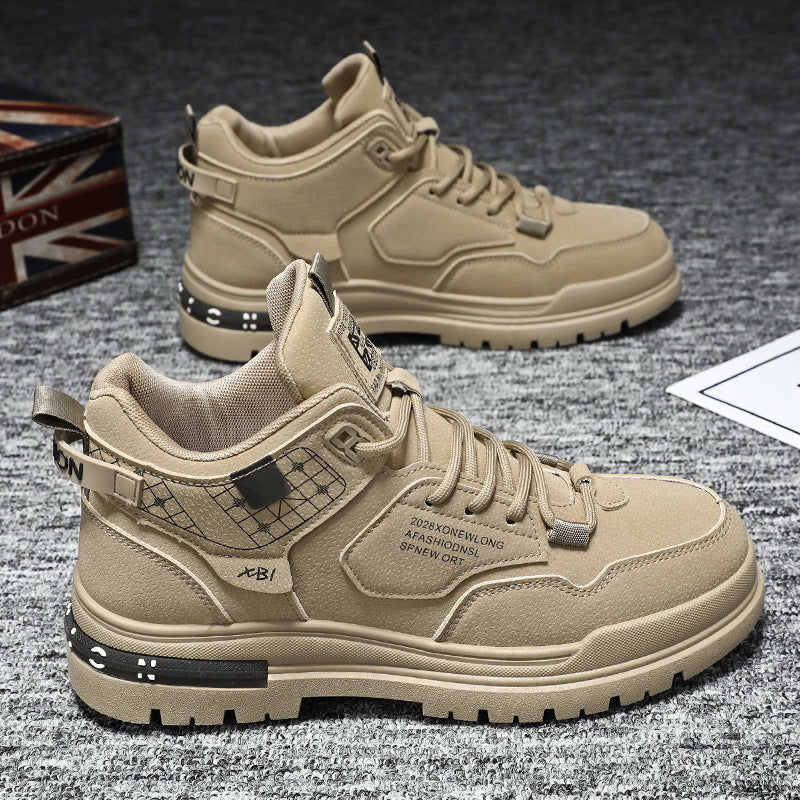 Damen sportliche High-Top Sneakers mit modernem Design und starker Profilsohle R&B