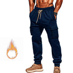 Herren Cargohose aus atmungsaktivem Material mit praktischen Seitentaschen und modischem Kordelzug R&B