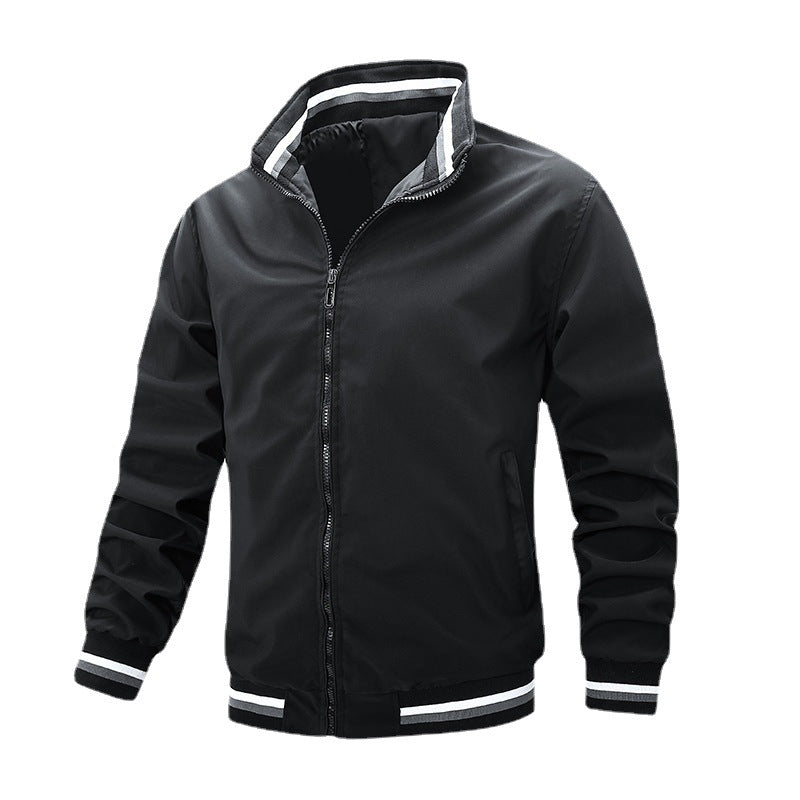 Herren elegante Bomberjacke mit stark isolierendem Innenfutter R&B