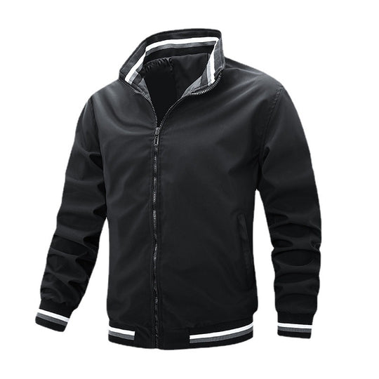 Herren elegante Bomberjacke mit stark isolierendem Innenfutter R&B