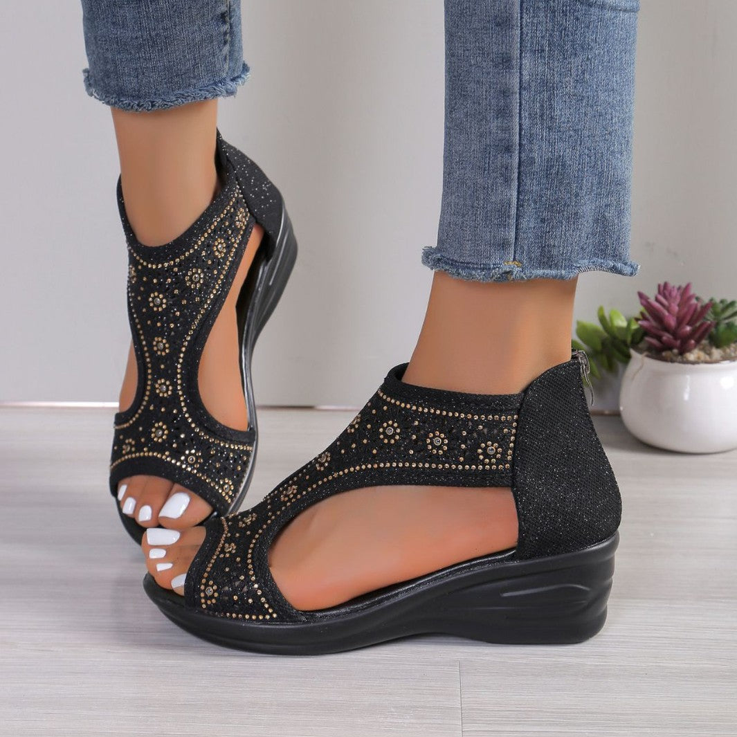 Damen elegante Plateau-Sandalen R&B