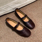 Damen Komfortable und elegante Ballerinas mit verstellbarem Riemchen R&B