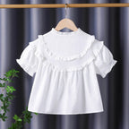 Mädchen Rüschenbluse mit eleganter Knopfleiste R&B