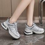Damen sportliche Sneakers mit atmungsaktivem Obermaterial und stoßdämpfendem Design R&B