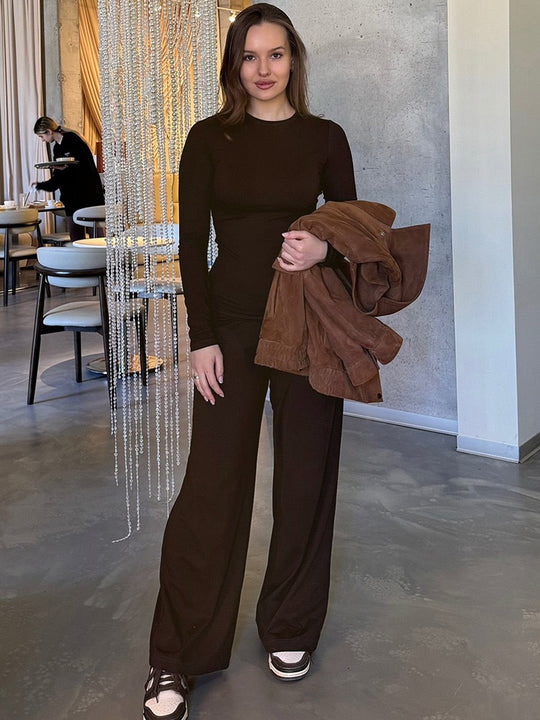Damen Bequemer Lounge-Anzug mit weichem Material und lässigem Schnitt R&B
