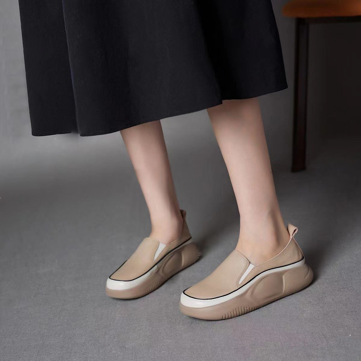 Damen Slip-On Sneakers mit ergonomischem Design und strukturiertem Obermaterial R&B