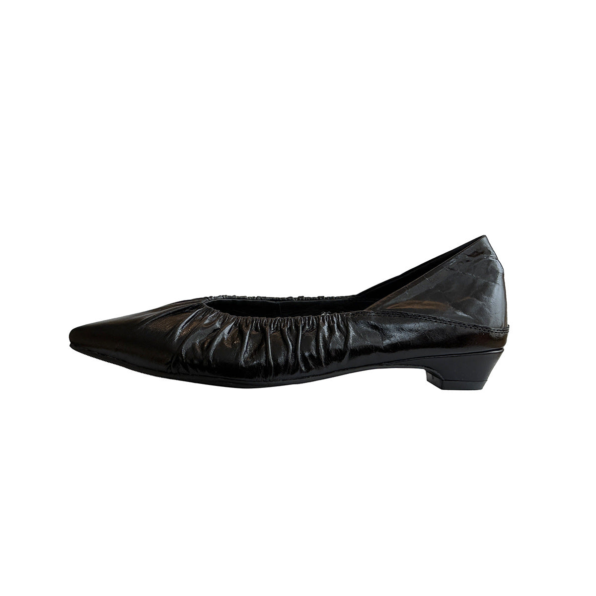 Damen Elegante spitze Ballerinas mit raffiniertem Falten-Design R&B