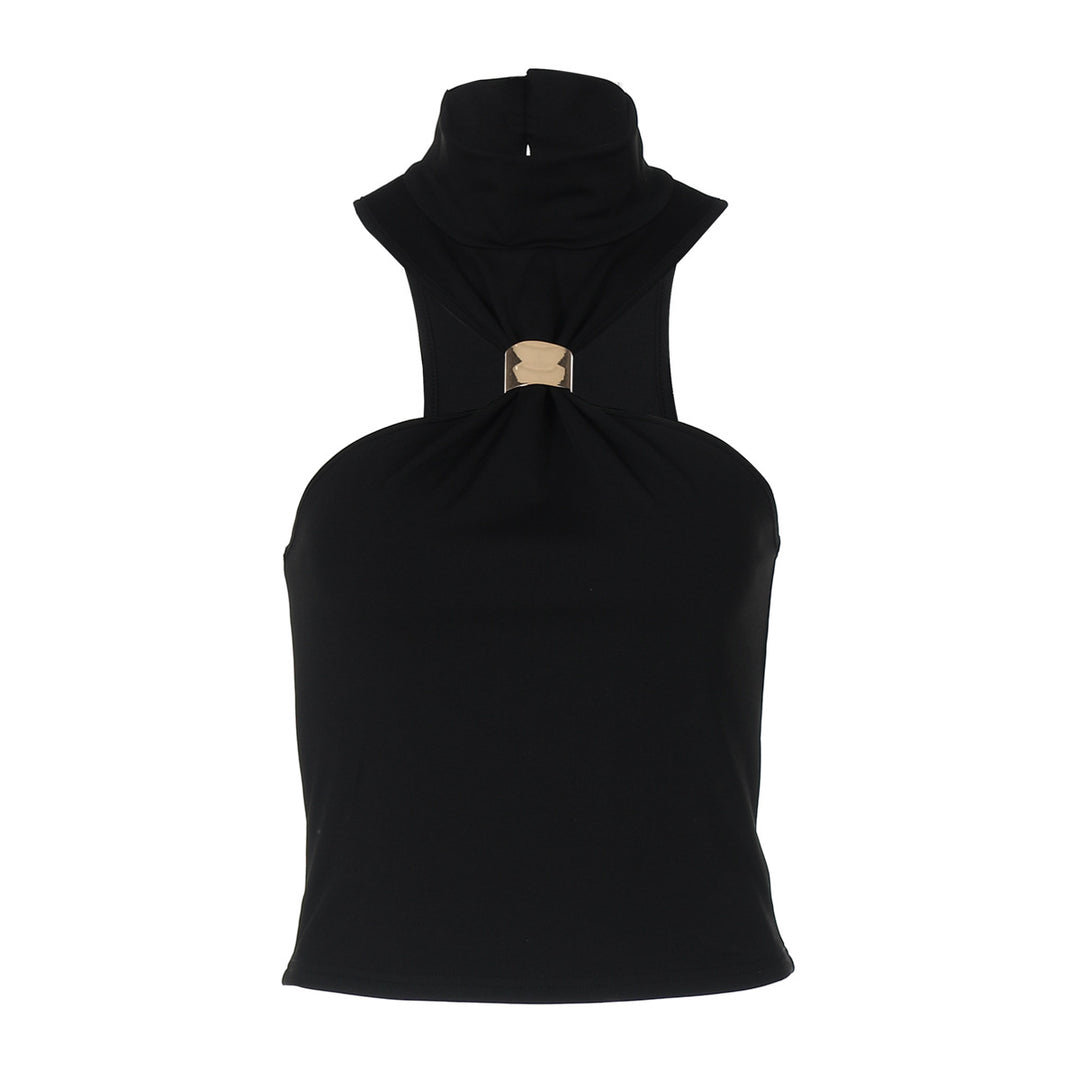 Damen modernes High-Neck Top R&B