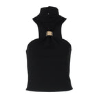 Damen modernes High-Neck Top R&B