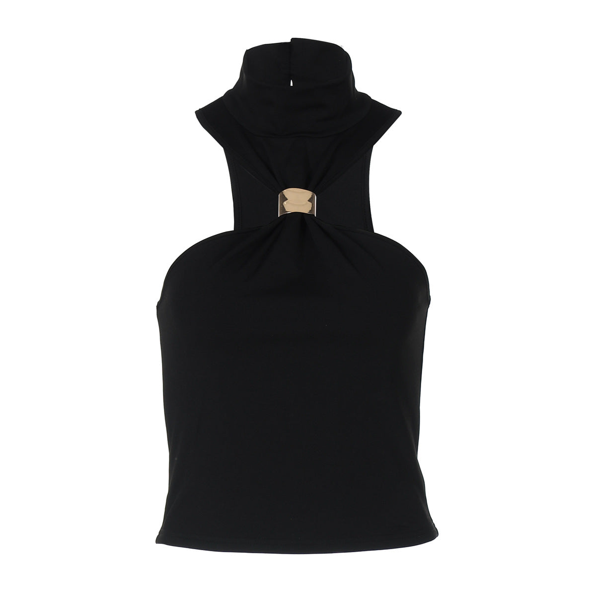 Damen modernes High-Neck Top R&B