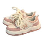 Damen Modische Sport Sneakers mit doppeltem Obermaterial und rutschfester Sohle R&B