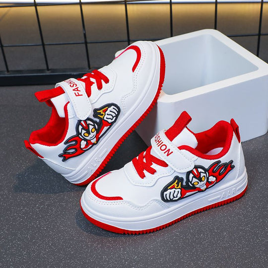 Damen Freizeit-Sneaker mit lässigem Klettverschluss und angesagtem Motivadruck R&B