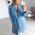Damen Blazer mit goldenen Knöpfen und elegantem Schnitt