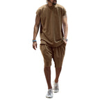 Herren lässiges Freizeit-Set aus hochwertigem Baumwollmix mit Oversize-Schnitt R&B