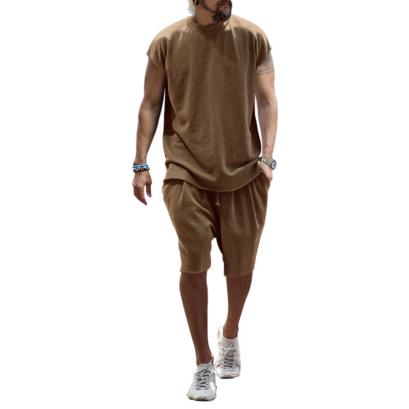 Herren lässiges Freizeit-Set aus hochwertigem Baumwollmix mit Oversize-Schnitt R&B
