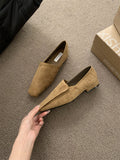 Damen spitze Slippers aus Wildleder mit elegantem Design R&B