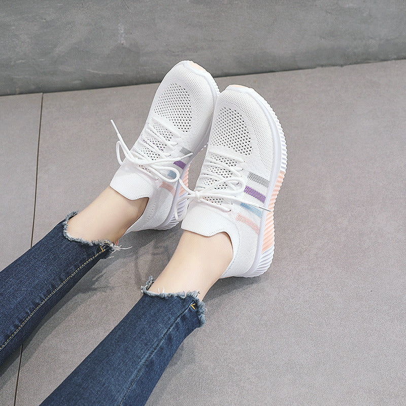 Damen Sportliche Sneaker mit atmungsaktiver Mesh-Oberfläche und dämpfender Laufsohle R&B