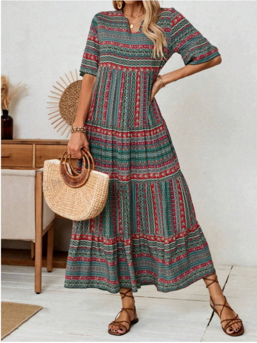 Damen Maxikleid im Ethno-Design R&B