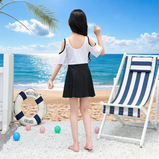 Mädchen Sportliches Badeoutfit R&B