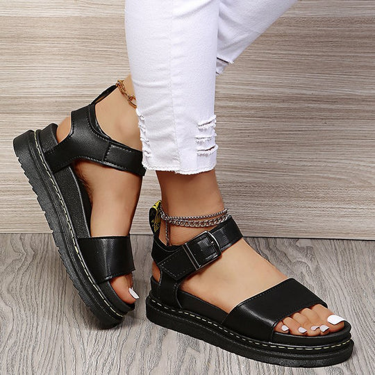 Damen Riemensandalen mit verstellbarem Riemen und anatomischem Fußbett R&B