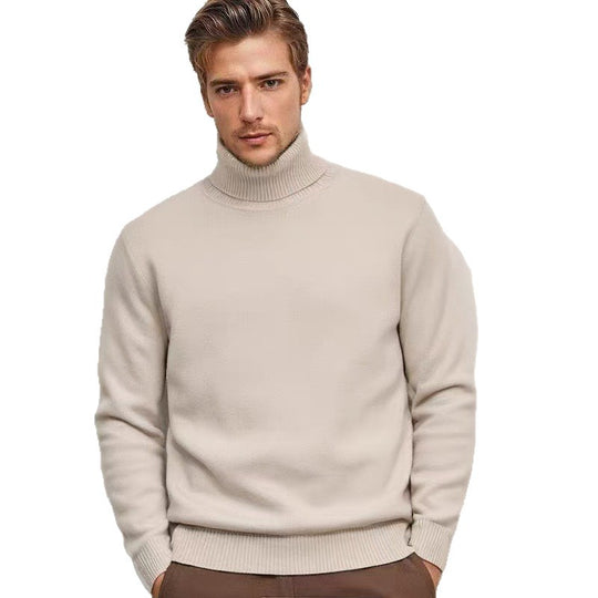 Herren Rollkragenpullover aus feinem Strick R&B