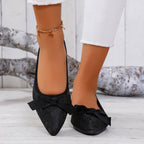 Damen Ballerinas mit floralem Muster und Schleifenverzierung R&B