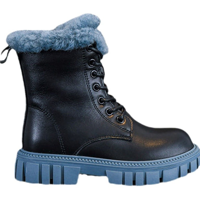Damen Winterboots mit Futter und robuster Profilsohle