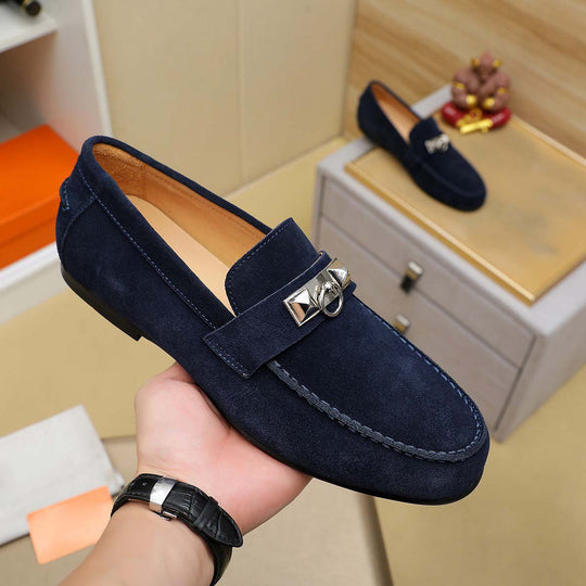 Damen Mokassin mit stilvollem Zierdetail und hochwertiger Wildleder-Oberfläche R&B