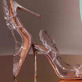 Damen High Heels mit funkelnden Strassdetails R&B